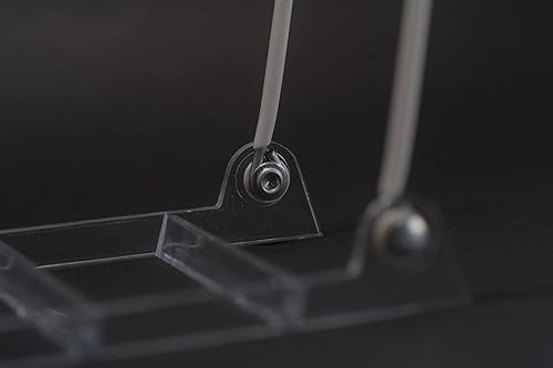 MADE IN USA 6-pack Sturdy & Durable Adjustable Acrylic Easels to Display Unnoticeably Plates, Art, Pictures & More - Unique on the Market