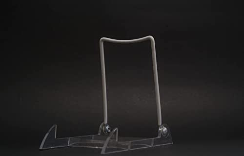 MADE IN USA 12-pack Sturdy & Durable Adjustable Acrylic Easels to Display Unnoticeably Plates, Art, Pictures & More - Unique on the Market