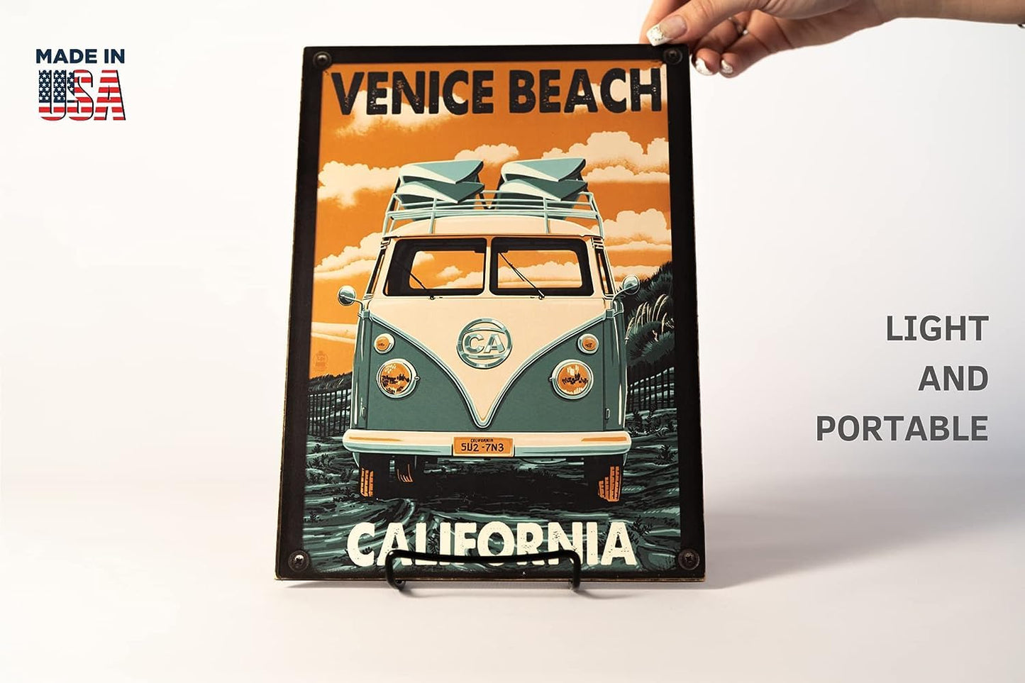 MADE IN USA 4-Pack Sturdy & Durable Adjustable Metal Easels to Display Books, Frames, Comics, Plates & More - Unique on the Market