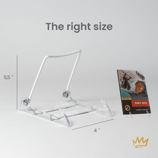 Adjustable Acrylic Easels in 5.5" - Plate Stand - Sturdy Book Stand for Art, Pictures, Plates, Frames - Unique on the Market