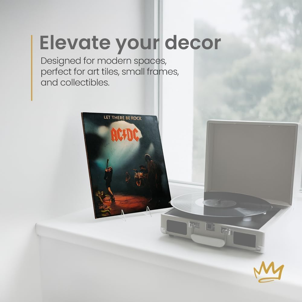 Adjustable Acrylic Easels 6.25" - Plate Stand - Sturdy Book Stand for Art, Pictures, Plates, Frames - Unique on the Market