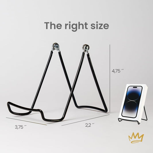 Adjustable Black Metal Easels in size 4.75"- Book Stand - Sturdy Plate Stand for Art, Pictures, Books, Frames - Unique on the Market