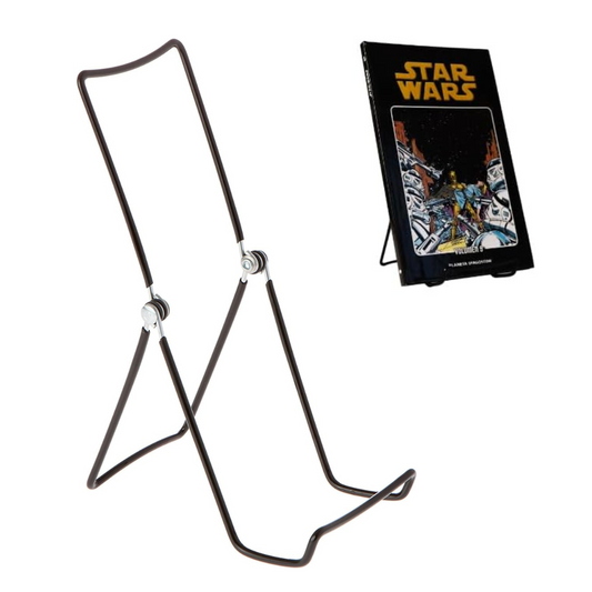 MADE IN USA 12-Pack Sturdy & Durable Adjustable Metal Easels to Display Books, Frames, Comics, Plates & More - Unique on the Market
