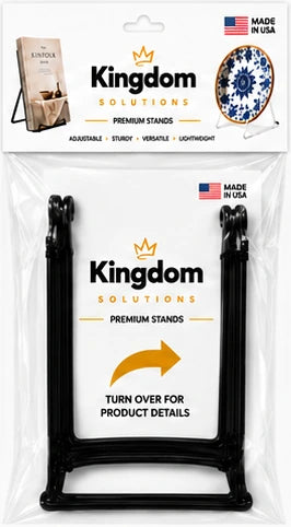 8.5″ Metal Display Stand — retail two-pack packaging