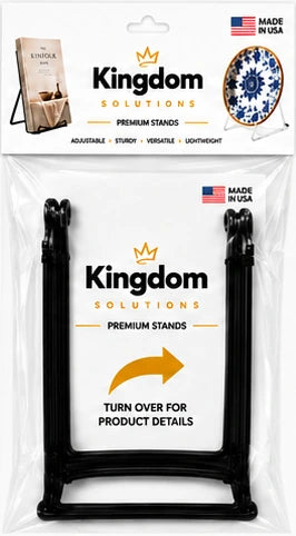 4.75″ Metal Display Stand — retail two-pack packaging